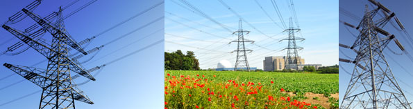 Compensation for pylons or electricity cables crossing land